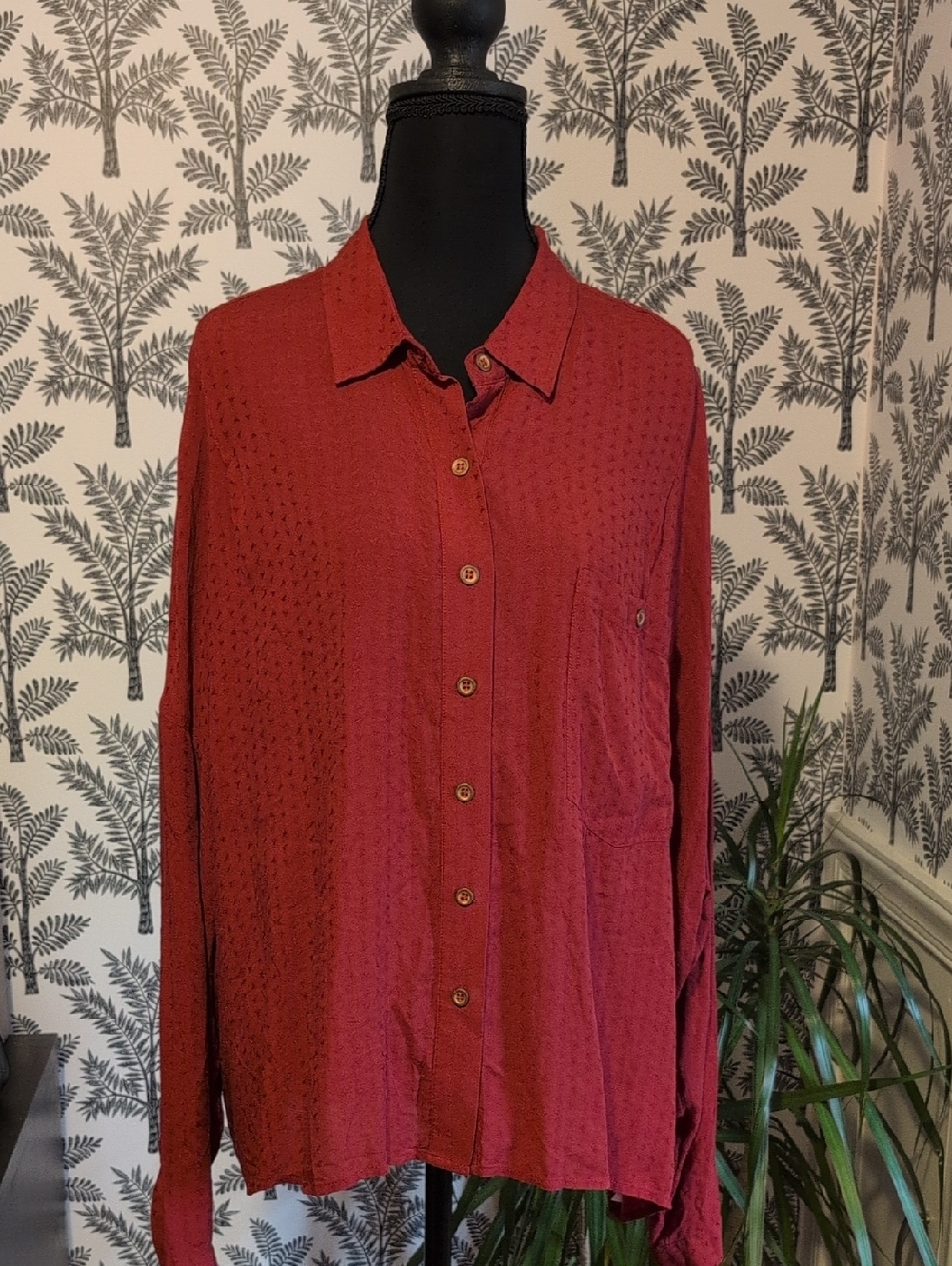 Ariat Red Women's Button Down Top NWT